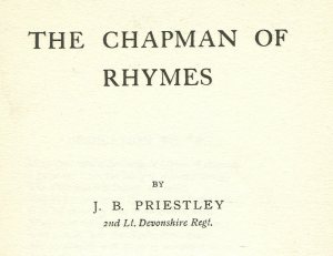 Priestley, JB Chapman of Rhymes tp cr 2